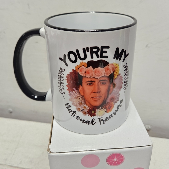 Nicholas Cage YOU'RE MY National Treasure brand new 11oz coffee mug TAMDG GIFET - Picture 2 of 6